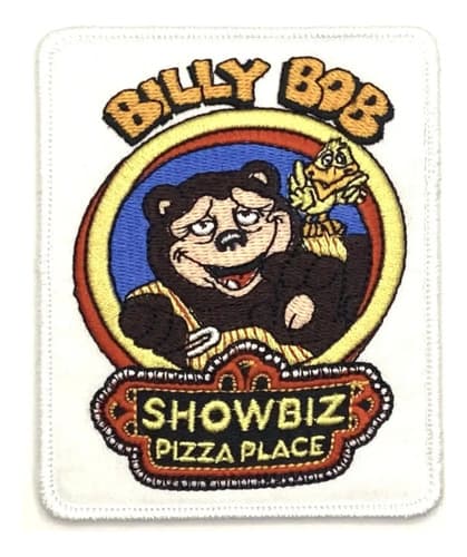Parche Billy Bob Showbiz Pizza - A Pedido_exkarg Blanco