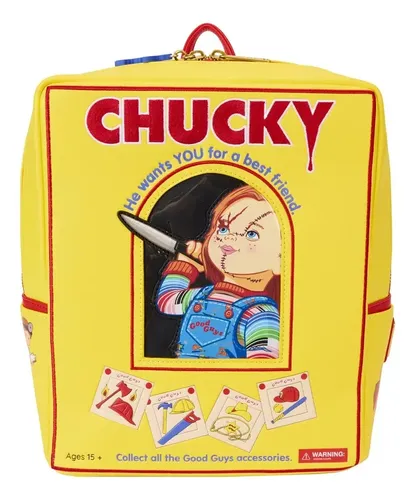 Mochila Chucky Good Guys Loungefly - A Pedido_exkarg Amarillo 2