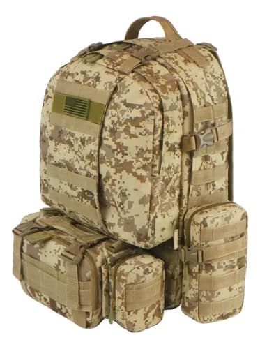 Mochila East West Usa Molle - A Pedido_exkarg Marrón X 2