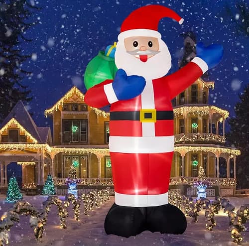 Papa Noel Inflable Gigante - A Pedido_exkarg Rojo 6