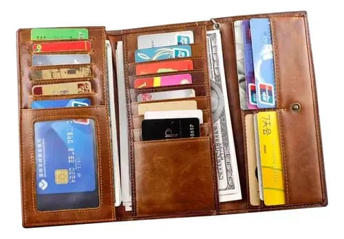 Billetera Vintage Leather Brown Trifold - A Pedido_exkarg Marrón 4