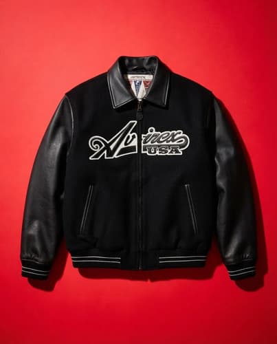 Campera Men's Avirex Omega Wool - A Pedido Negro 38 6
