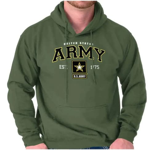 Hoodie Us Armed Forces Army - A Pedido_exkarg M Verde 5
