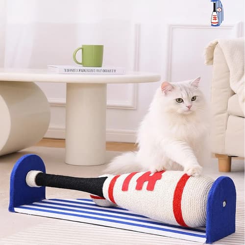 Juguete Rascador Para Gatos Bat - A Pedido_exkarg Blanco 5
