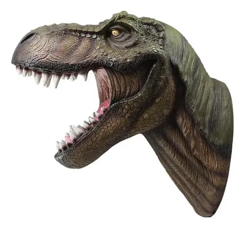 Cabeza Decorativa Tyrannosaurus Rex - A Pedido_exkarg Marrón 4