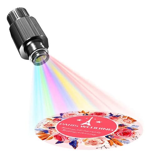 Proyector De Logotipos Led Impermeable De 15 W - A Pedido Negro
