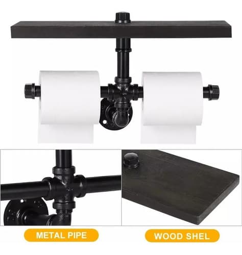Repisa Industrial Toilet Paper - A Pedido_exkarg Negro 5