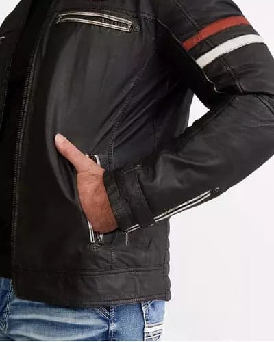 Campera Affliction Men's Leather Jacket - A Pedido_exkarg Negro 38 4