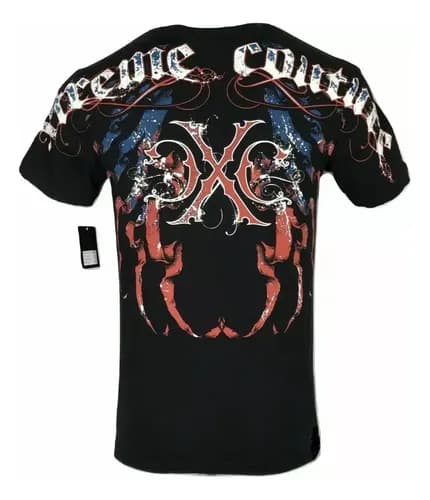 Remera Affliction Men's Patriot Black - A Pedido_exkarg Negro M 2