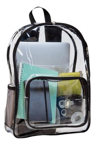 Mochila Transparent Clear + Laptop Sleeve - A Pedido Transparente 3