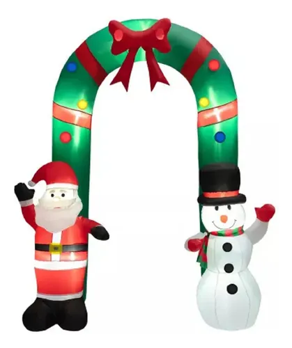 Papa Noel Christmas Arco - A Pedido_exkarg Rojo