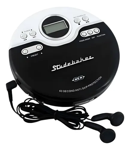 Reproductor De Cd Portatil Studebaker - A Pedido_exkarg Negro