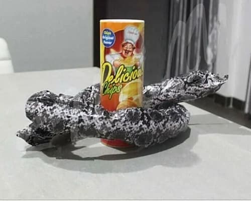 Juego De Broma Lata Papas Fritas Vibora  - A Pedido_exkarg Rojo 4