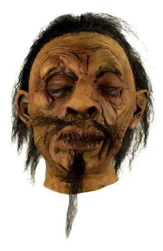 Máscara Latex Shrunken Head A - 1 Terror Halloween Color Café 5