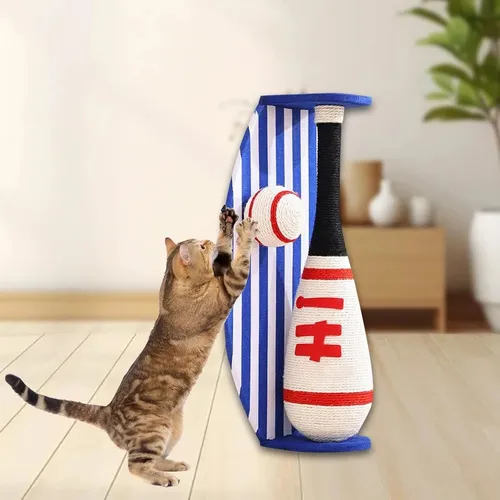 Juguete Rascador Para Gatos Bat - A Pedido_exkarg Blanco 3