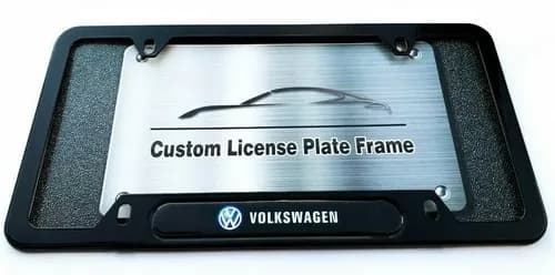 Porta Patente Black Frame Volkswagen - A Pedido_exkarg Negro 3