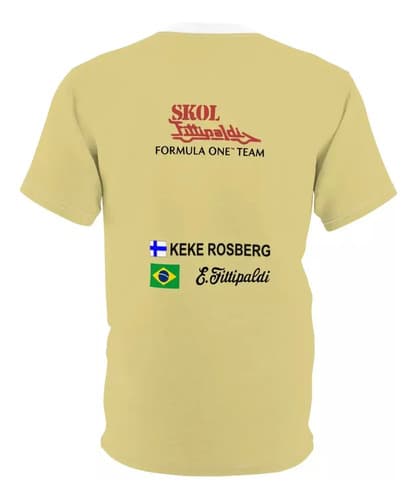 Remera 1980 Fittipaldi F8 F1 - A Pedido_exkarg Beige Estampada M 3