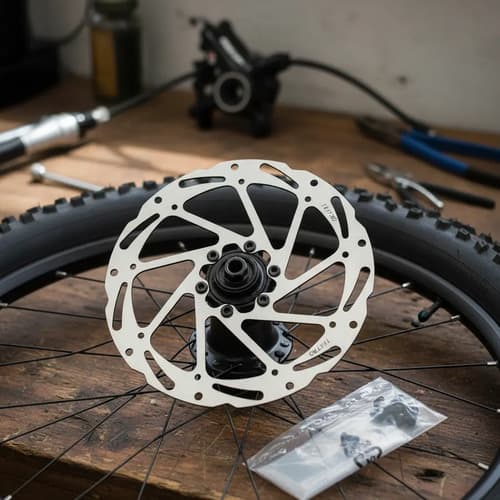 Disco De Freno P/ Bici Tektro 160/180/203 - A Pedido_exkarg Plateado