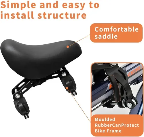 Asiento De Bicicleta Para Niños - A Pedido_exkarg Negro 4