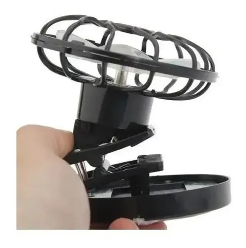Ventilador Solar Para Gorra_exkarg Negro 2