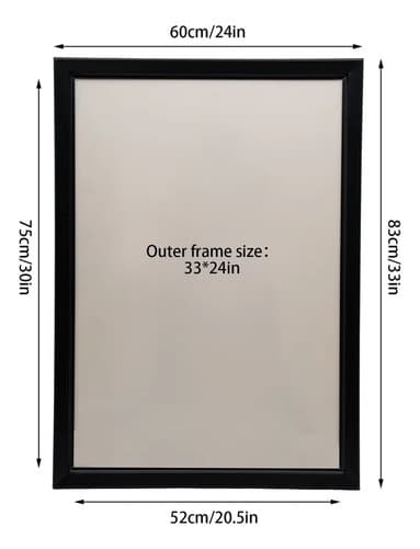 Marco De Póster Led De 24*33'' Retroiluminación - A Pedido Negro 6