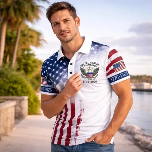 Chomba 250th Anniversary Patriotic Polo Mens - A Pedido Azul S 3