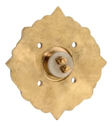 Pulsador Timbre Vintage Art And Deco - A Pedido_exkarg Bronce 2