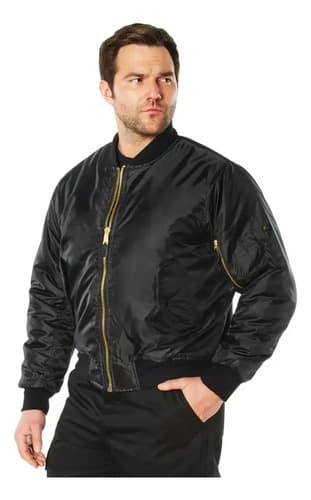 Campera Concealed Carry Ma-1 Flight - A Pedido_exkarg Negro 38 X 3