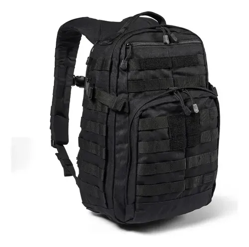Mochila 5.11 Tactical Rush 12 2.0 Negra Impermeable Porta Notebook 24l Negro Liso 5