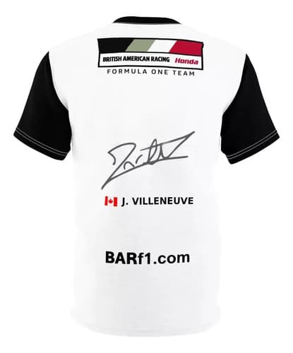 Remera 002 Jacques Villeneuve F1 - A Pedido_exkarg Blanco 38 3