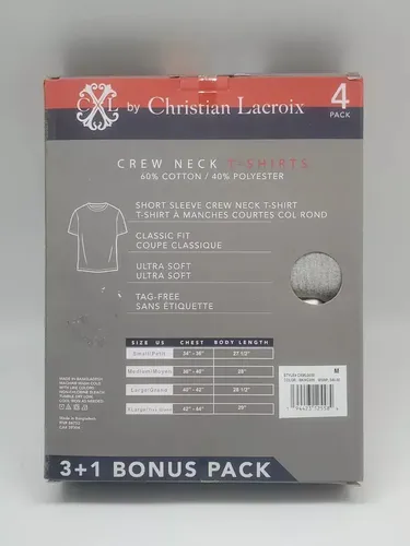 Pack Remeras 4 Unidades Lacroix - A Pedido_exkarg Blanco M 2