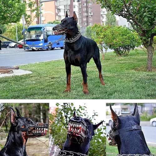Bozal Para Perros Scary Dog - A Pedido_exkarg Mediano 4