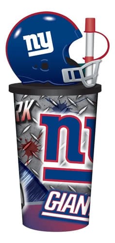 Vaso De Plástico Casco New York Giants - A Pedido Azul