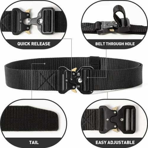 Cinturon Tactico Army Belt Quick - A Pedido_exkarg Negro Xxx 3
