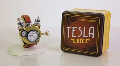 Reloj Analógico Steampunk Tesla - A Pedido_exkarg Marrón 5