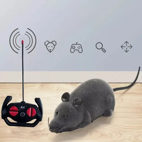 Raton A Radio Control Juguete Para Gatos - A Pedido_exkarg Negro 2