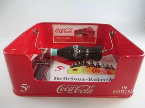 Servilletero Coca Cola Holder - A Pedido_exkarg Rojo