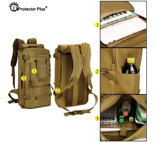 Mochila Protector Plus Outdoor - A Pedido_exkarg Marrón Sólido 6