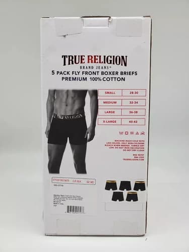 Pack Calzoncillos True Religion X 5 - A Pedido_exkarg Negro 38 2