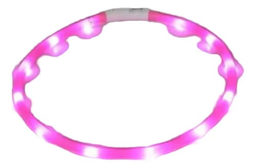 Collar Led Silicona Con Luz Para Gatos - A Pedido_exkarg Rojo