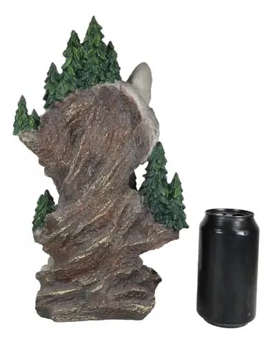 Estatua Mountain Scenery Gray Wolf - A Pedido_exkarg Gris 2