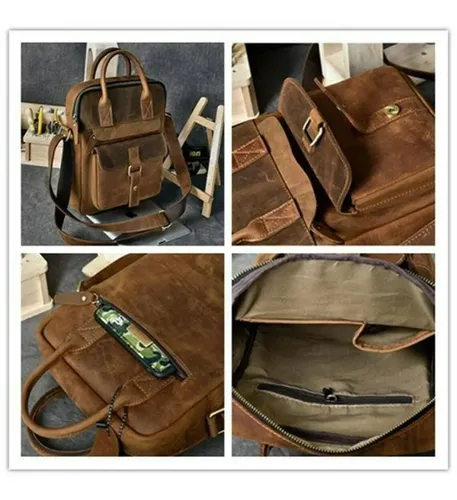 Morral Genuine Christmas Leather - A Pedido_exkarg Marrón X 7