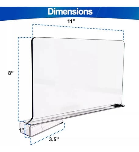 Separadores De Estantes Transparentes - A Pedido_exkarg Transparente 3