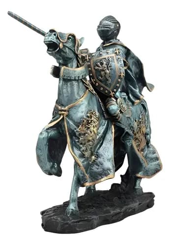 Estatua  Medieval Jousting Suit - A Pedido_exkarg Gris