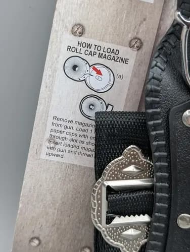Revolver A Cebita Roll Cap Gun - A Pedido Plateado 3