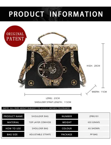 Cartera Gearduke Retro Women Gothic - A Pedido_exkarg Marrón 4