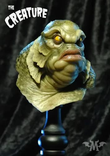 Busto Andy Bergholtz The Creature - A Pedido_exkarg Verde 2