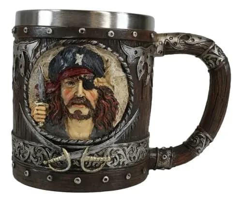 Taza  Pirates Caribbean Seas - A Pedido_exkarg Marrón 2