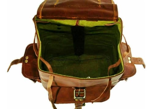 Mochila Cuero Vintage Goat Leather - A Pedido_exkarg Marrón X 5