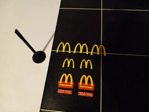 Cartel Coleccion Mc Donalds Escala 1/87 - A Pedido_exkarg X 4